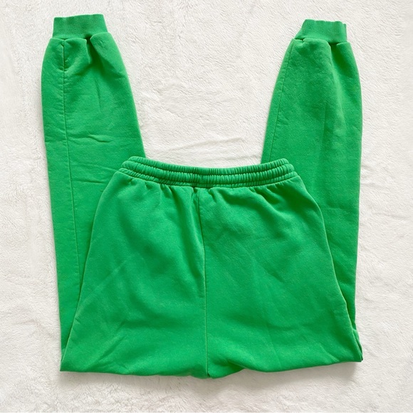 3/30$🤍 BOOHOO | Lime green limited edition joggers - Picture 3 of 5